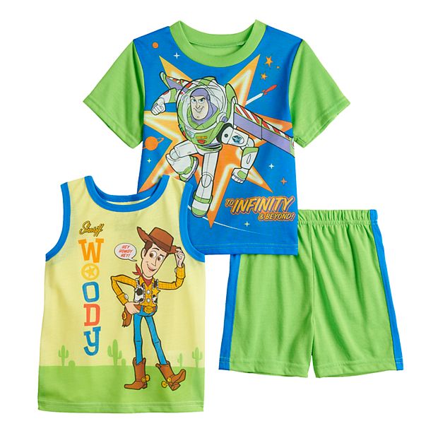 Disney Pixar Toy Story Woody Buzz Lightyear Tops Shorts