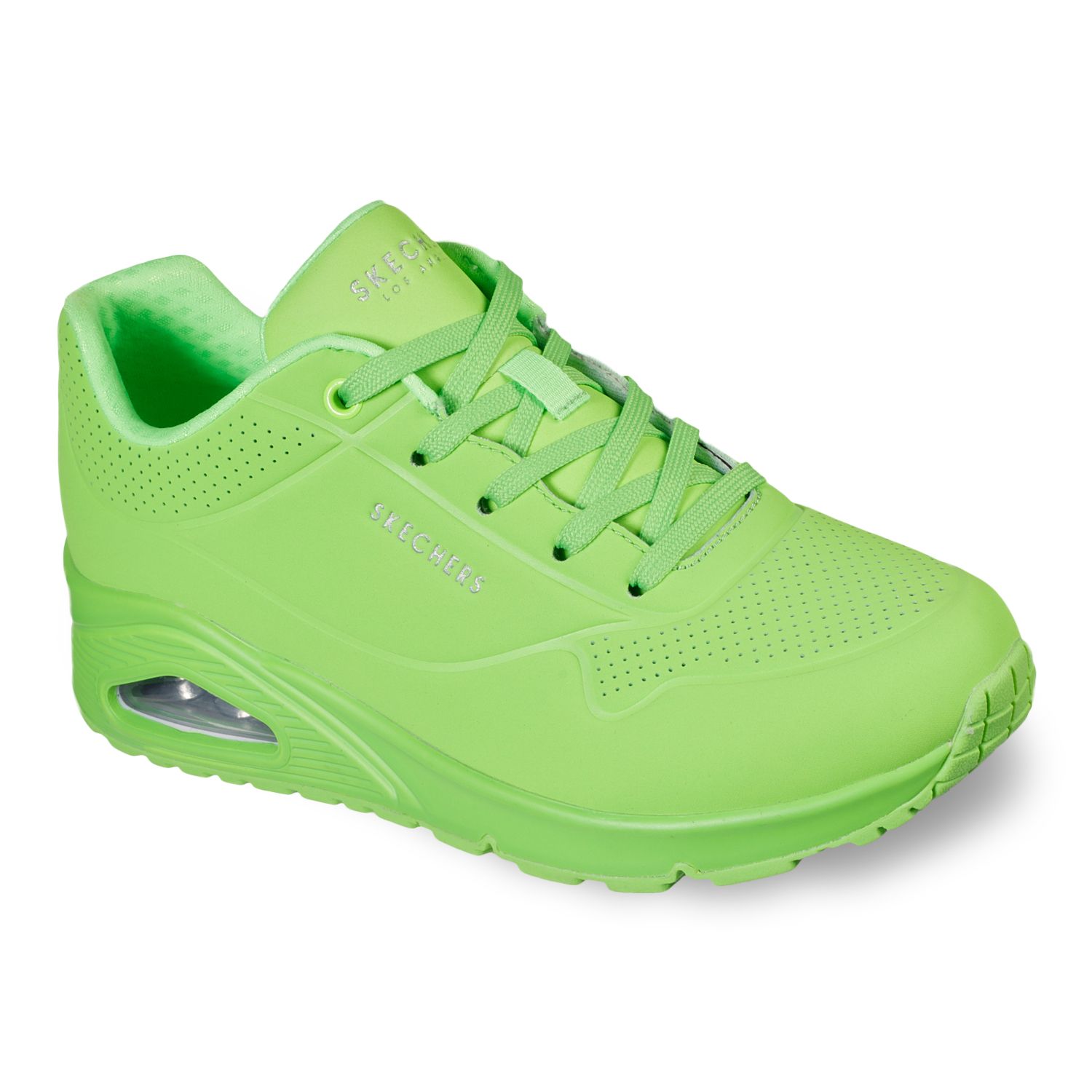 bright green shoes