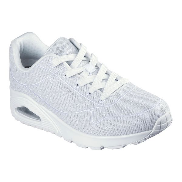 Skechers® Street Uno Women's Sneakers - White Glitter (6)