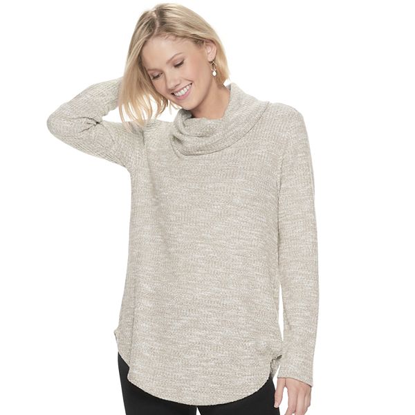 Women's Sonoma Goods For Life® Supersoft Waffle Cowl Tunic Top