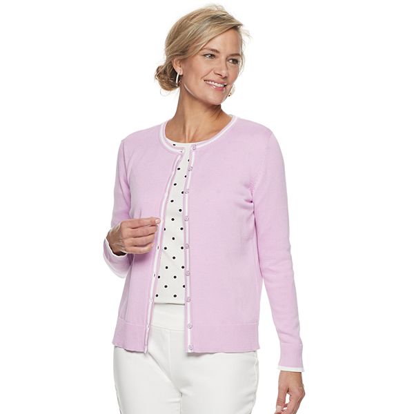 Women S Croft And Barrow® Essential Button Front Cardigan