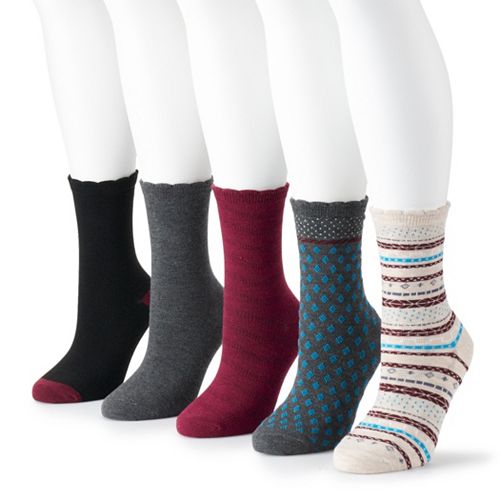 Women's SONOMA Goods for Life® Crew Socks (5Pack)