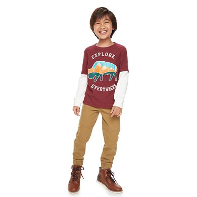 Boys 4-12 Jumping Beans® Twill Joggers