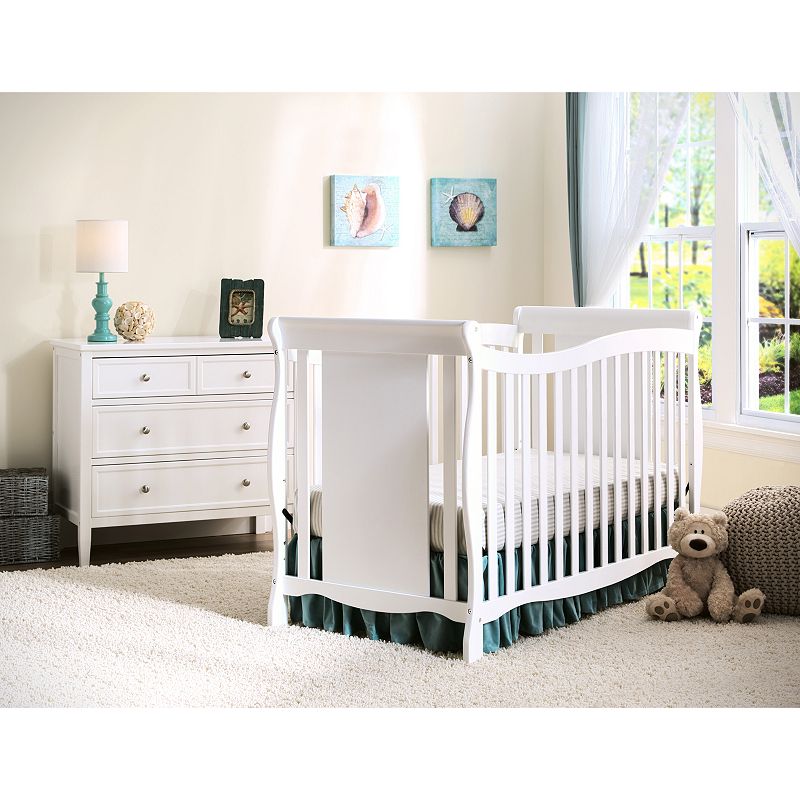 Delta Children Brookside 4-in-1 Convertible Baby Crib, White