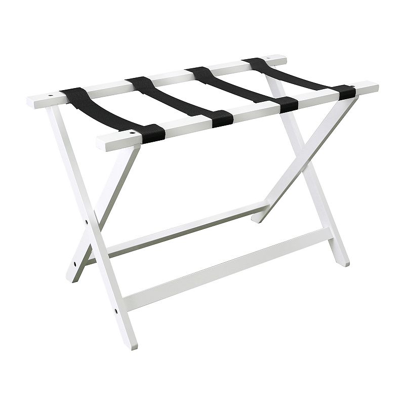 Casual Home Heavy Duty 30 Extra Wide Luggage Rack, White