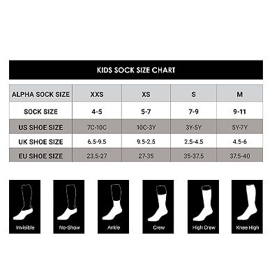 Kids Nike 3-Pack Colorblock Crew Socks