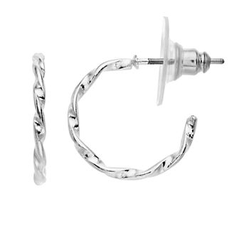 LC Lauren Conrad Twisted Hoop Earrings
