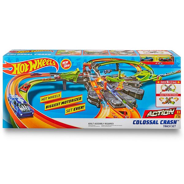 New Hot Wheels Colossal Crash Track Set Toy Gift 