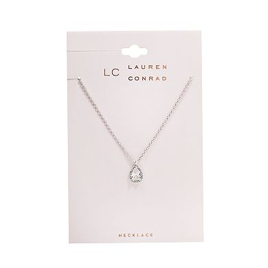 LC Lauren Conrad Simulated Crystal Teardrop Pendant