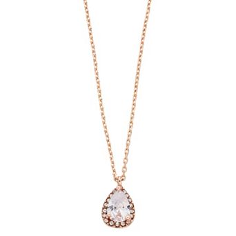 LC Lauren Conrad Simulated Crystal Teardrop Pendant