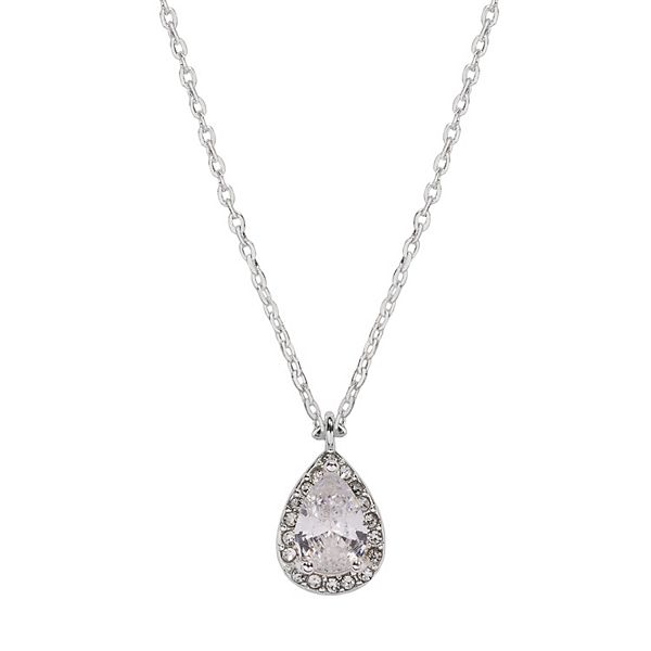 LC Lauren Conrad Simulated Crystal Teardrop Pendant