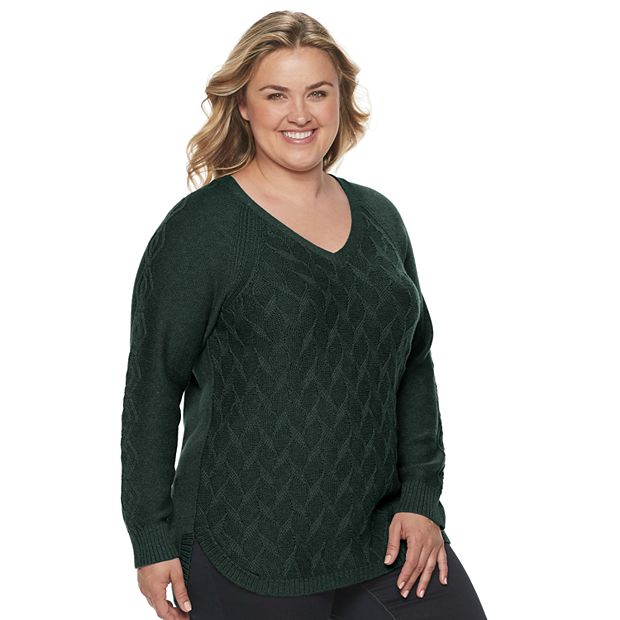 Kohls plus outlet sweaters