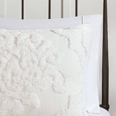 Madison Park Aeriela 3 Piece Tufted Damask Duvet Cover Set