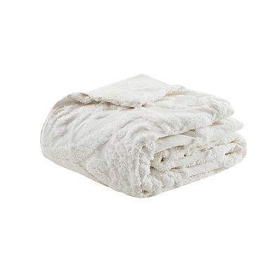 Madison Park Aeriela 3 Piece Tufted Damask Duvet Cover Set