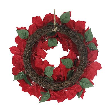 St. Nicholas Square® Poinsettia Wreath