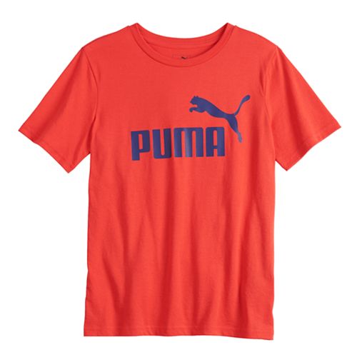 Boys 8 20 Puma Logo Tee - color changing vans shirt logo changes roblox