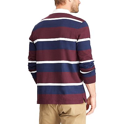 Men s Chaps Classic Fit Striped Rugby Shirt