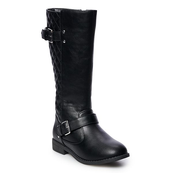 kohls ladies black boots