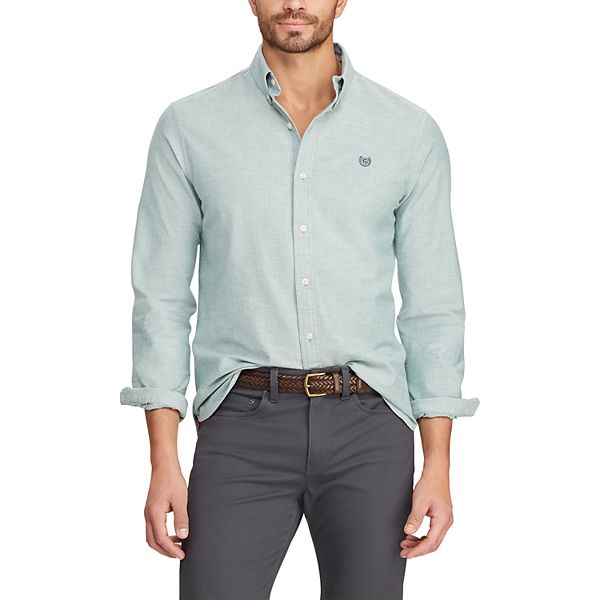 gastheer compenseren Afdeling Men's Chaps Go Untucked Stretch Oxford Button-Down Shirt