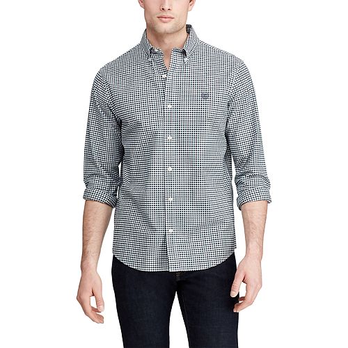 Men's Chaps Go Untucked Stretch Oxford Button-Down Shirt