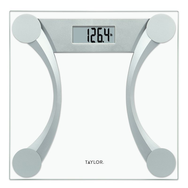 Taylor Digital Glass Scale with Metallic Accents, Multicolor