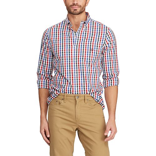 Men's Chaps Classic-Fit Stretch Easy-Care Button-Down Shirt