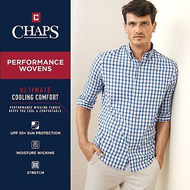Men's Chaps Classic-Fit Performance Button-Down Shirt