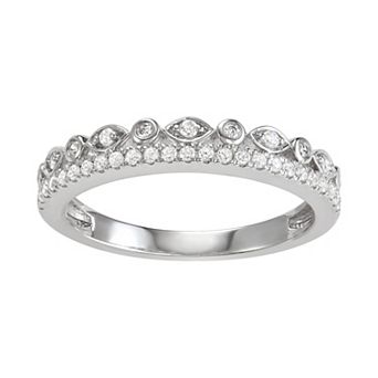 Simply Vera Vera Wang 14k White Gold 1/4 Carat T.W. Diamond Ring