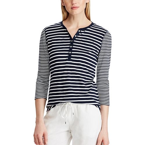 Women's Chaps Waffle Henley