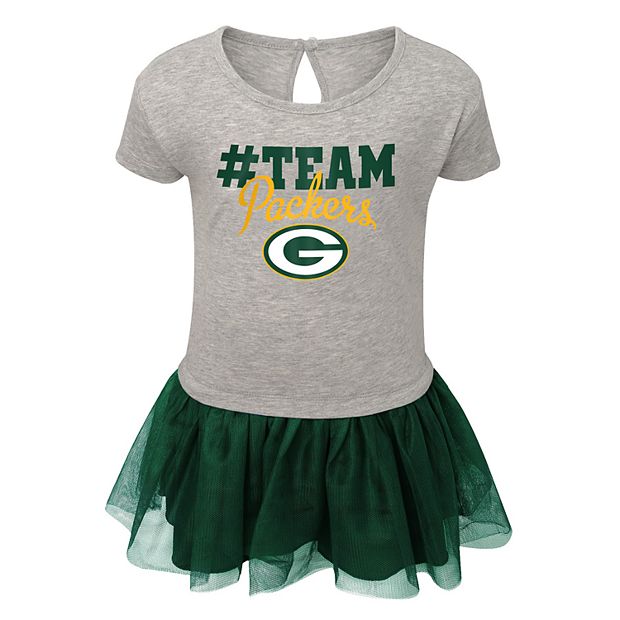 NFL Team Apparel Toddler Green Bay Packers Cheer Dress