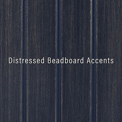 Crosley Seaside Hall Tree in Distressed Navy