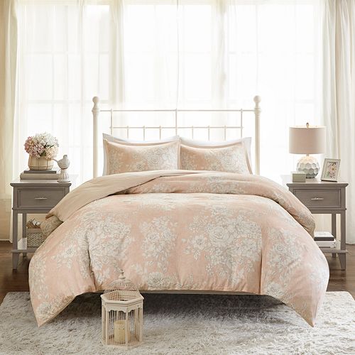 Madison Park Gladys 3 Piece Cotton Printed Duvet Cover Set