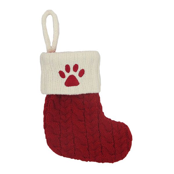 St. Nicholas Square® Cable Knit Monogram Mini Stocking