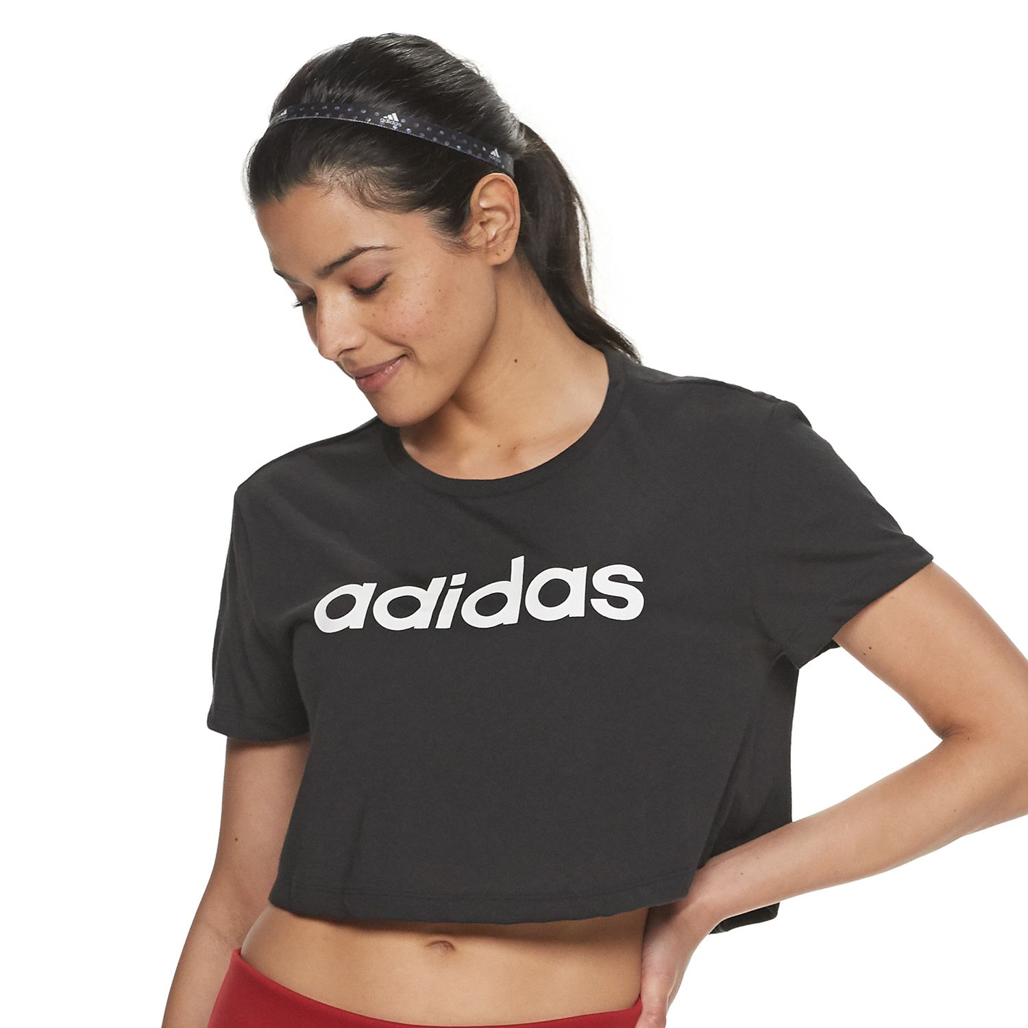 adidas t shirt cropped