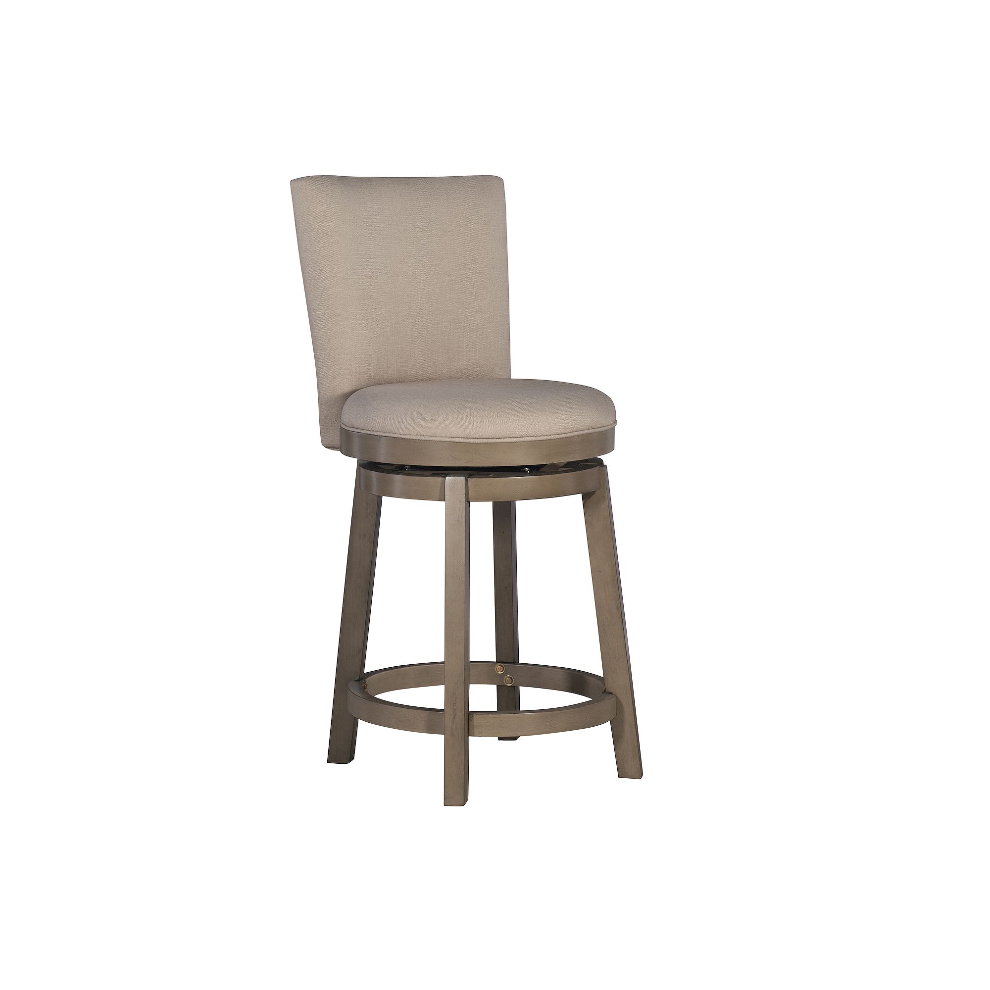 Linon Davis Swivel Counter Stool, Beige/Khaki