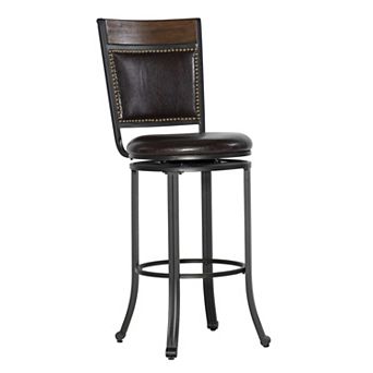 Linon Franklin Swivel Bar Stool