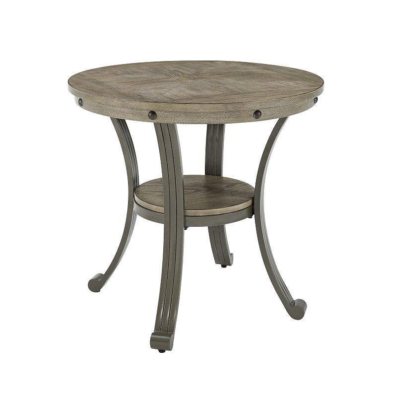Linon Franklin End Table, Grey