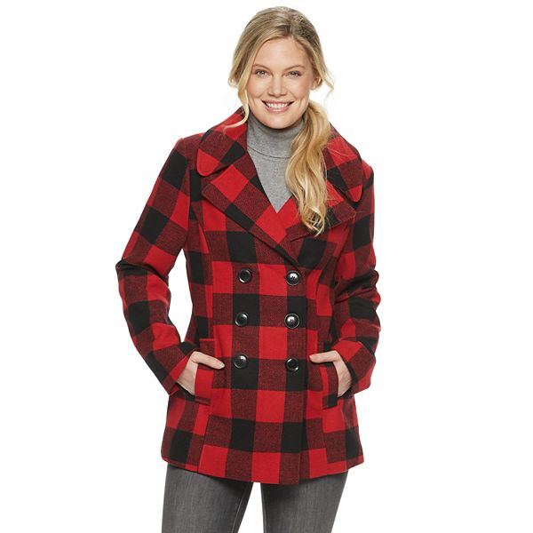 Women's Larry Levine Double-Breasted Coat