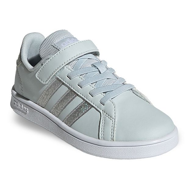 Adidas girls' grand court shoes  white/copper sale