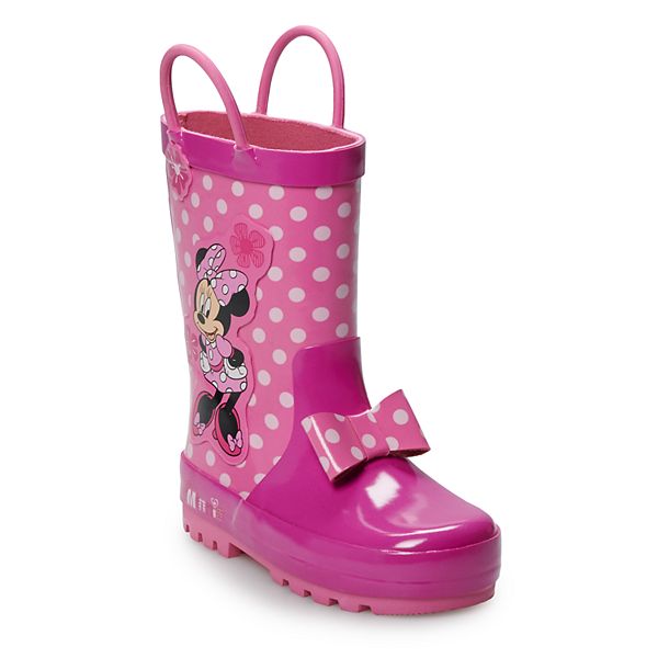 Disney's Minnie Mouse Toddler Girls' Waterproof Rain Boots
