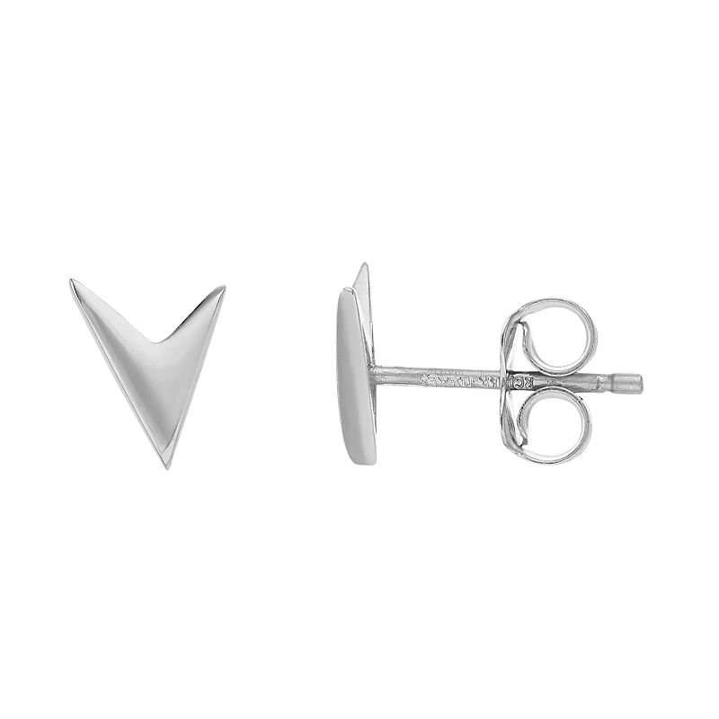 53295247 14k Gold Pointer Shape Earrings, Womens, White sku 53295247