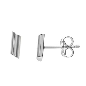 Womens Karat Rush Bar Post Earrings