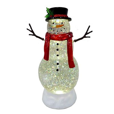 St. Nicholas Square® Shimmer Snowman LED Snow Globe