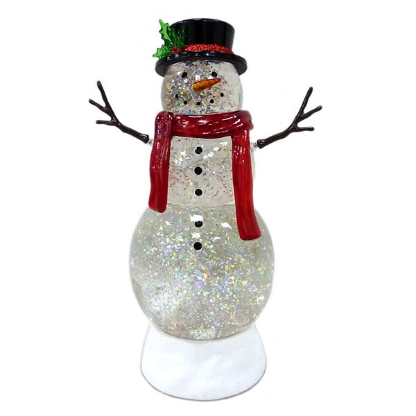 St. Nicholas Square® Shimmer Snowman LED Snow Globe