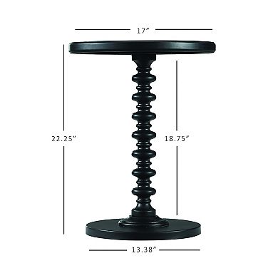 Linon Round Spindle Table