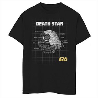 Boys 6-20 Star Wars Death Star Schematic Graphic Tee