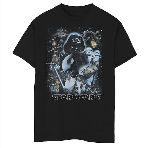 Boys 8 20 Star Wars Galaxy Of Stars Tee 3658