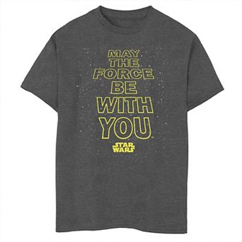 Boys 8-20 Star Wars "May The Force Be With You" Tee