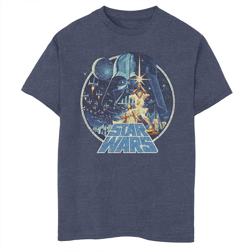 UPC 191231643361 product image for Boys 8-20 Star Wars Vintage Victory Tee, Boy's, Size: Small, Navy Grey | upcitemdb.com