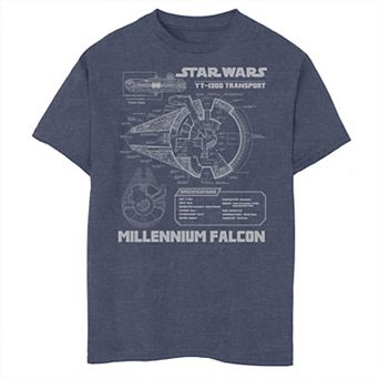 Boys 6-20 Star Wars Falcon Design Tee